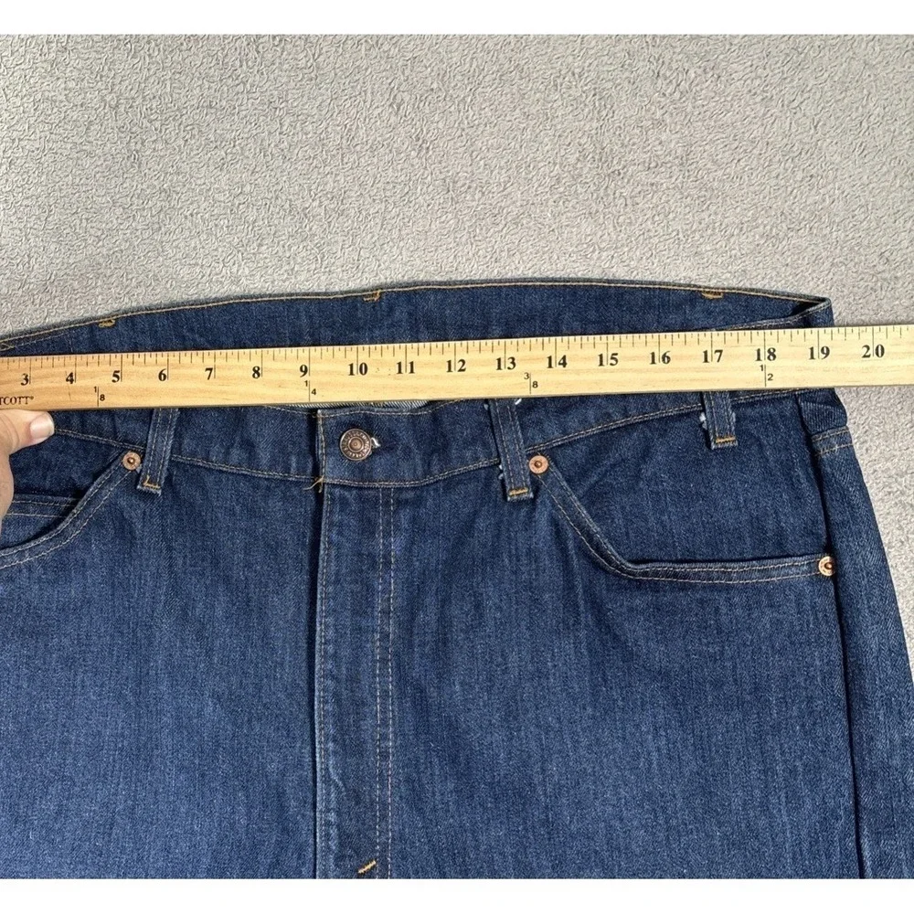 Vintage Levis 505 Orange Tab Jeans Mens Fit 38x33 Dark Wash Made in USA 1983 80s